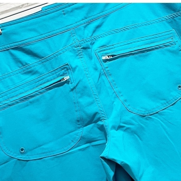 COOLIBAR Mens UPF 50+ Turquoise Performance Amphibian Shorts Back Zip Pockets XL - Picture 6 of 7
